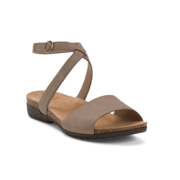 DANSKO Taupe Nubuck Leather Rafferty Comfort Sandals - Picture 1 of 2